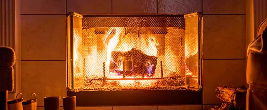 Mendota Hearth Landscape Fireplace Installation in Boone, North Carolina