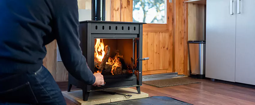 Open Hearth Wood Fireplace Installation in Boone, NC
